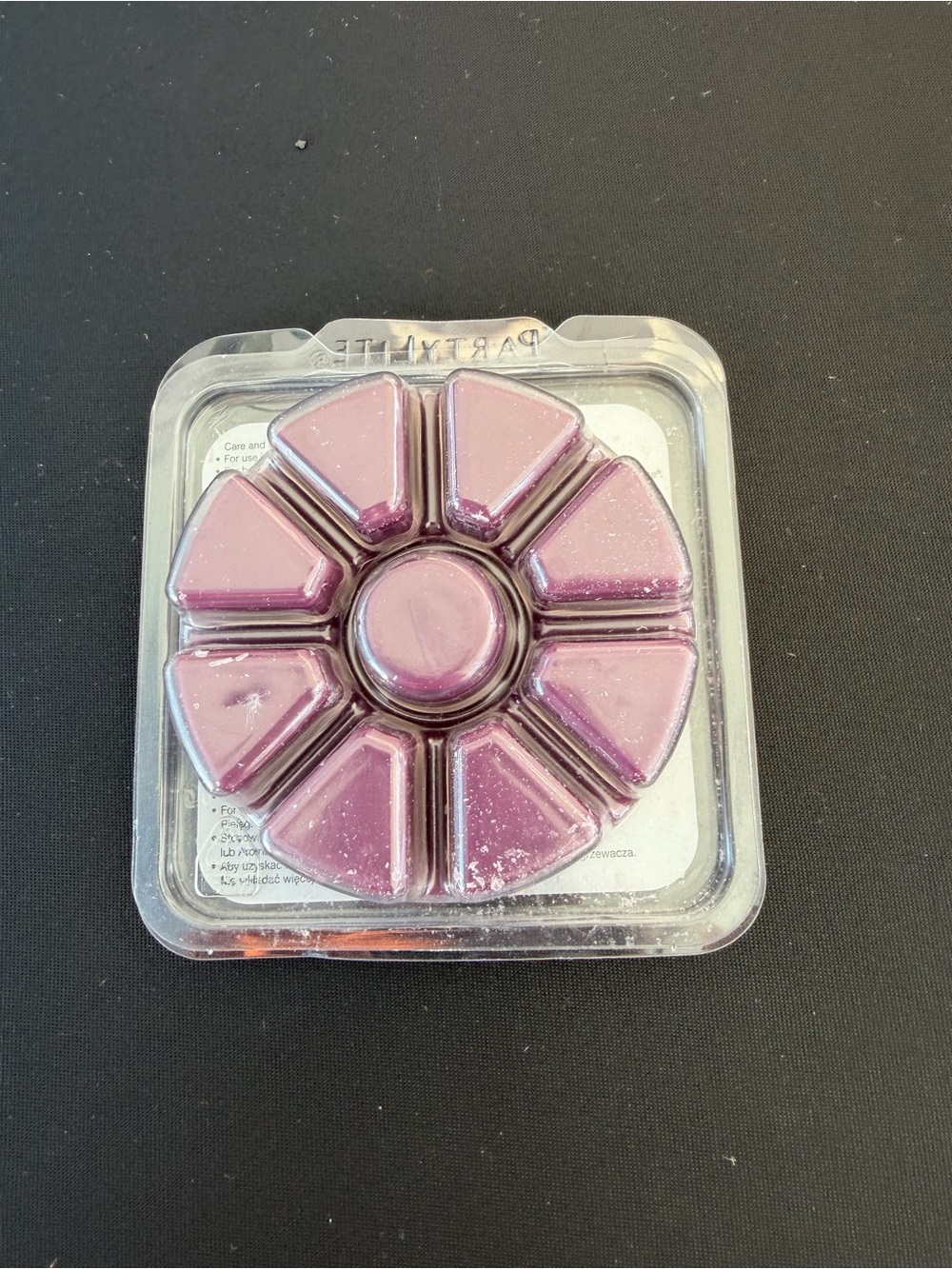 Partylite Purple Black Orchid Floralish Halloween Spring Melt Wax Tart Melt